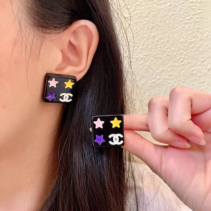 [Sprite Jewelry]Square Stud Earrings
