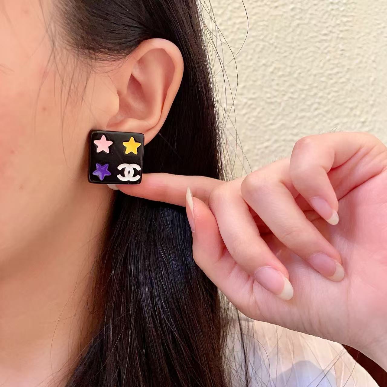 [Sprite Jewelry]Square Stud Earrings