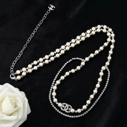 [Sprite Jewelry]Double C Pearl Waist Chain