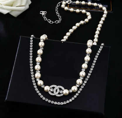 [Sprite Jewelry]Double C Pearl Waist Chain