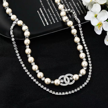 [Sprite Jewelry]Double C Pearl Waist Chain
