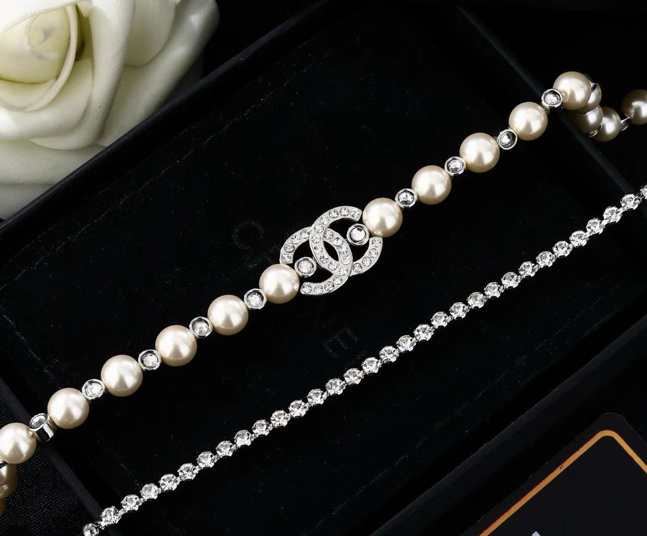 [Sprite Jewelry]Double C Pearl Waist Chain