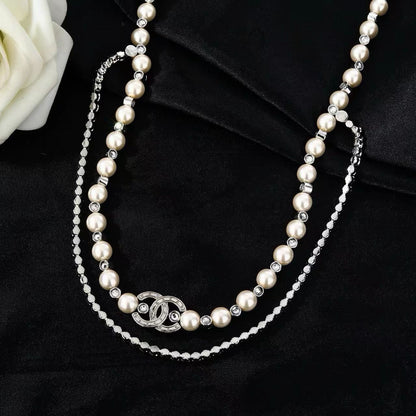 [Sprite Jewelry]Double C Pearl Waist Chain
