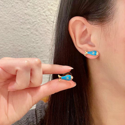 [Sprite Jewelry]Fish Stud Earrings