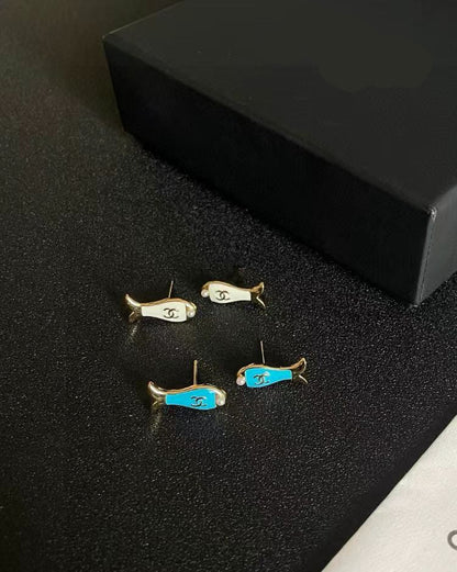 [Sprite Jewelry]Fish Stud Earrings