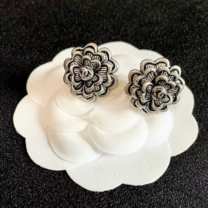 [Sprite Jewelry]Vintage Camellia Earrings
