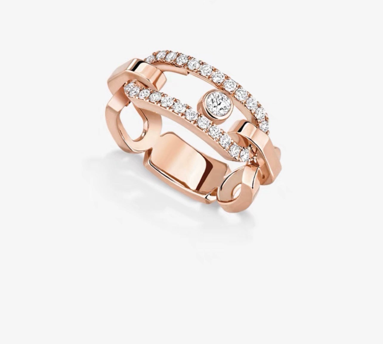 [Sprite Jewelry]Sliding Single Diamond Ring