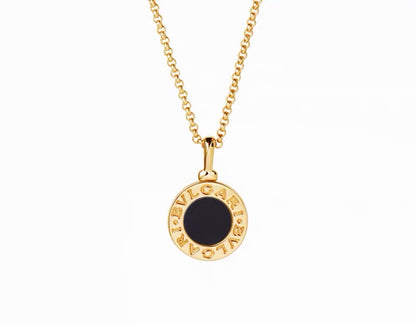 [Sprite Jewelry] T  Round Double-Sided Mother-of-Pearl Necklace