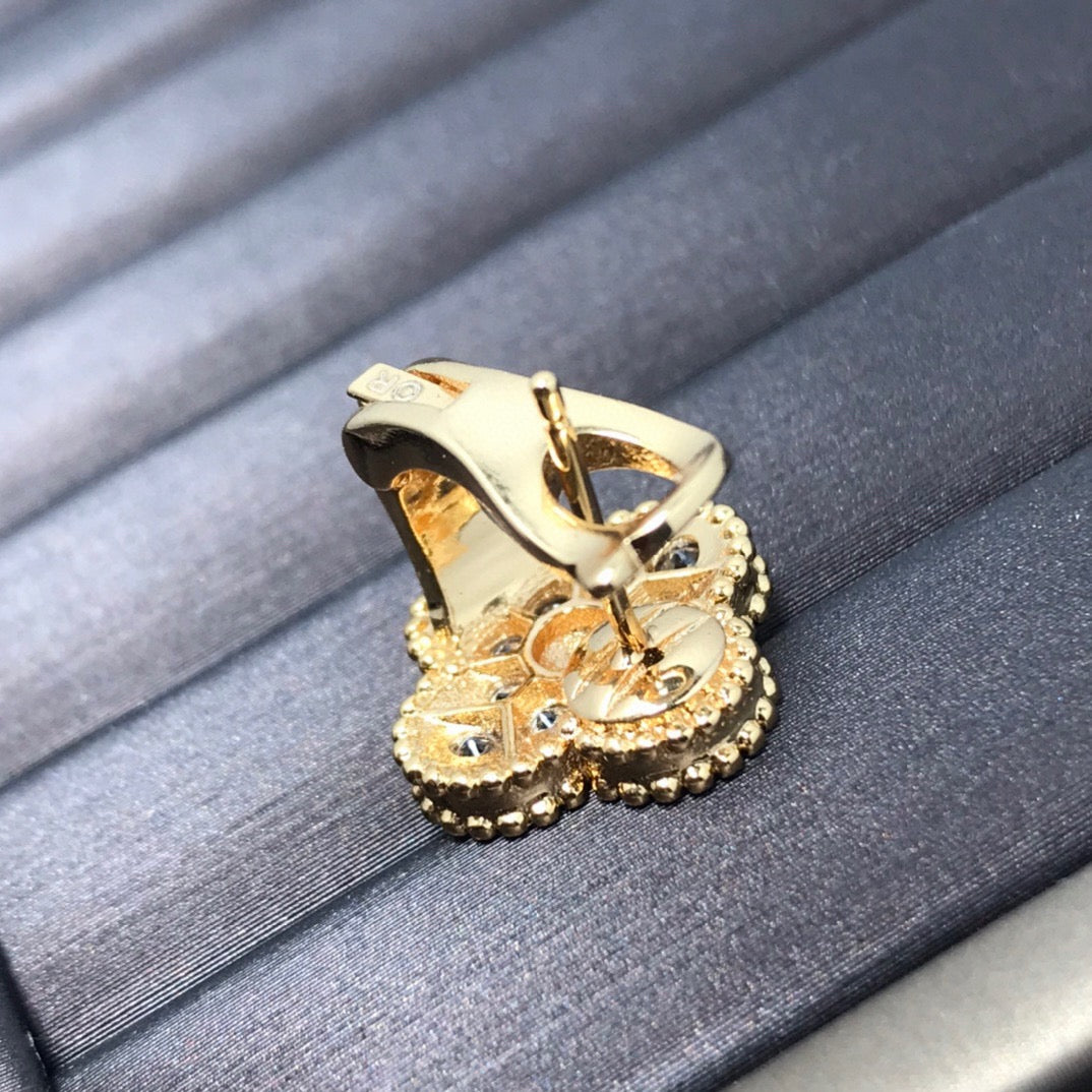 ¡®Sprite Jewelry¡¯Full Pave Clover Stud Earrings