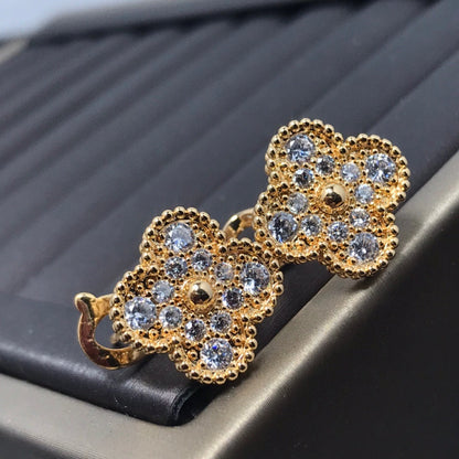 ¡®Sprite Jewelry¡¯Full Pave Clover Stud Earrings