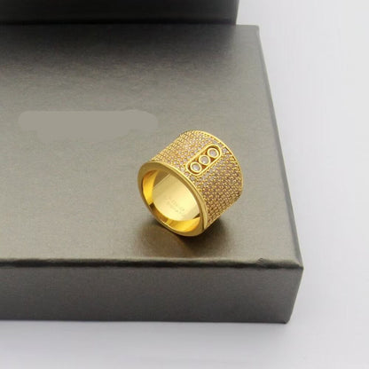 [Sprite Jewelry] Move Wide Full Pavé Diamond Ring