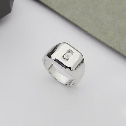 [Sprite Jewelry] My Move Natural Titanium Signet Ring