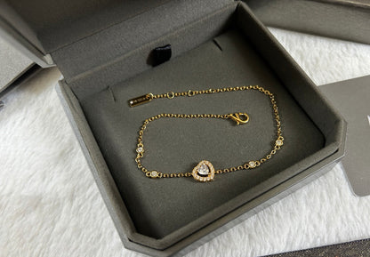[Sprite Jewelry]Heart Sliding Diamond Bracelet
