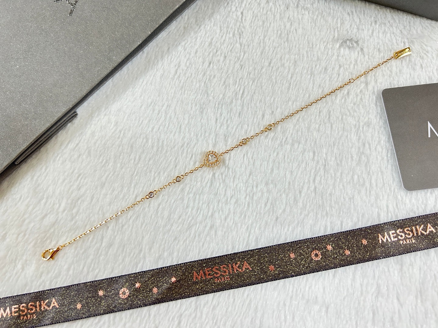 [Sprite Jewelry]Heart Sliding Diamond Bracelet