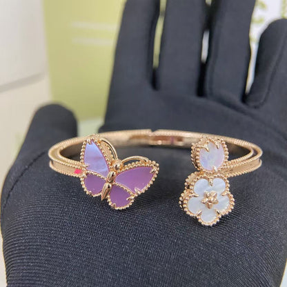 ¡®SpriteJewelry¡¯Lucky Alhambra Butterfly & Clover Open Bangle,