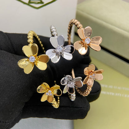 ¡®SpriteJewelry¡¯Frivole Two‑Flower Open Bangle,