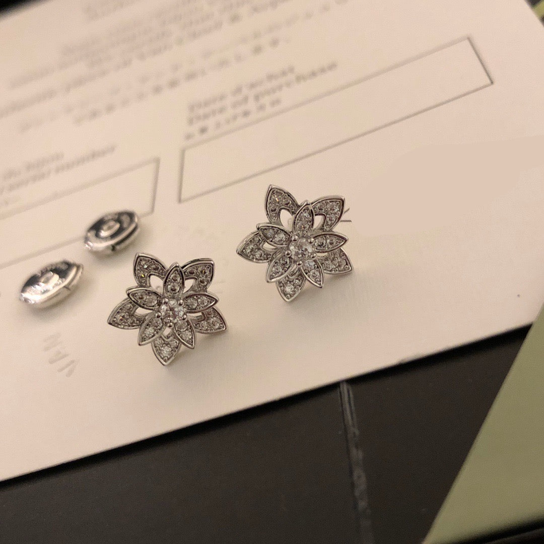 ¡®SpriteJewelry¡¯Lotus Openwork Earrings（Mini）