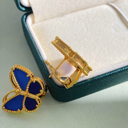 ¡®SpriteJewelry¡¯ Sweet Alhambra Butterfly Earstuds, Blue Chalcedony