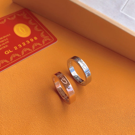 ¡®SpriteJewelry¡¯Signature Single‑Diamond Couple Band Rings