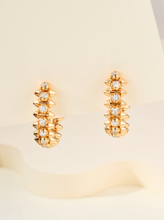 ¡®SpriteJewelry¡¯Clash‑de  Spiked Diamond Earrings