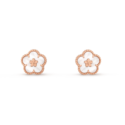 ¡®Sprite Jewelry¡¯LUCKY PINK GOLD WHITE MOP EARRINGS