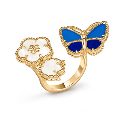 [Sprite Jewelry] 2026 NEW MODEL SPRING LUCKY 3 MOTIF GOLD RING