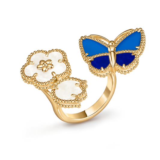 [Sprite Jewelry] 2026 NEW MODEL SPRING LUCKY 3 MOTIF GOLD RING
