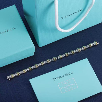 [Sprite Jewelry]Classic Gold and Diamond Bracelet