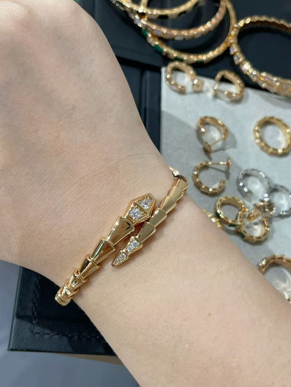 [Sprite Jewelry]The Moissanite Serpent Bracelet Collection