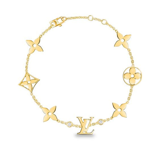 ¡®Sprite Jewelry¡¯STAR AND SUN 7 MOTIFS GOLD BRACELET