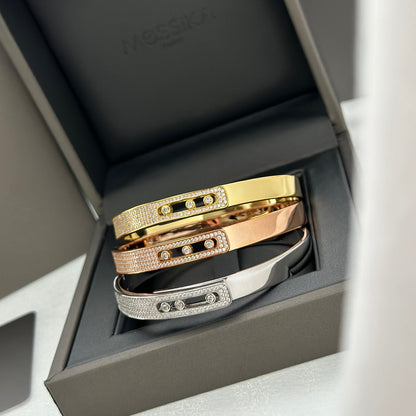 [Sprite Jewelry]Move Noa Rose Gold Pavé Diamond Bangle Bracelet