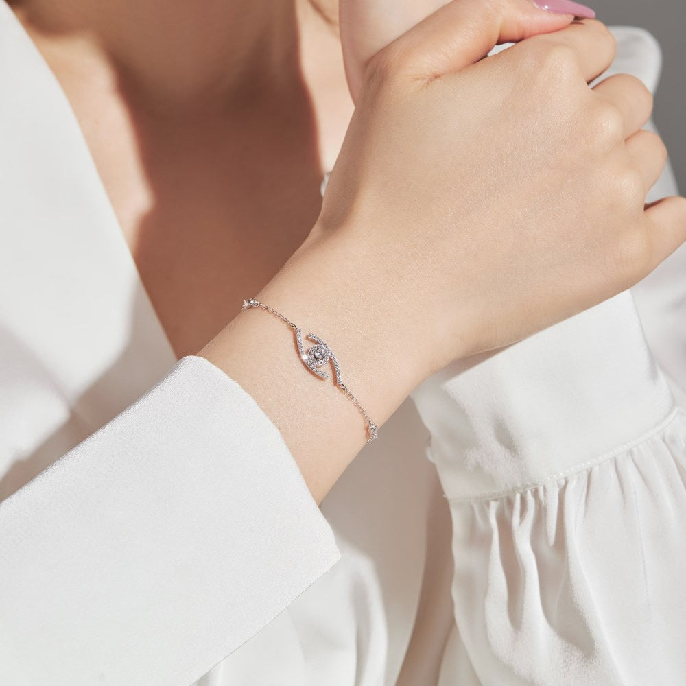 [Sprite Jewelry]Lucky Eye Pave-Set Diamond Bracelet