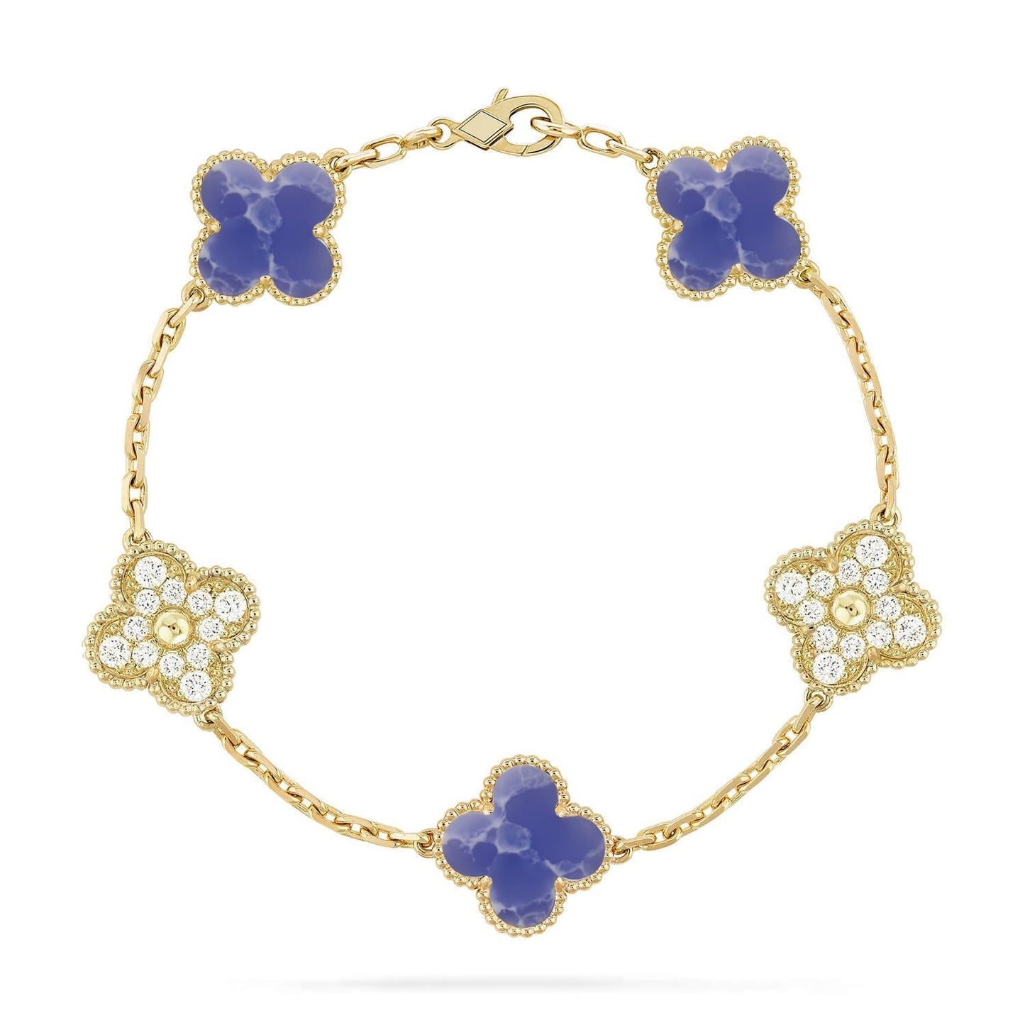 [Sprite Jewelry]New CLOVER 5 MOTIF BLUE VEINS BRACELET COLLECTION
