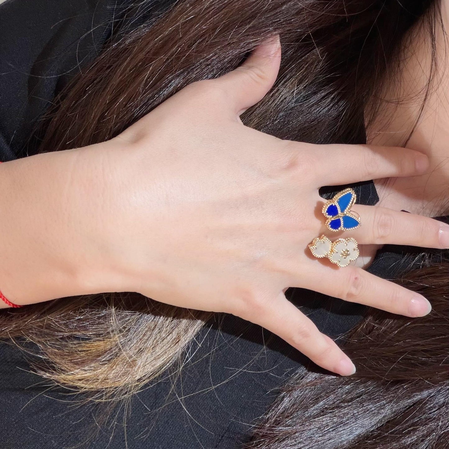 [Sprite Jewelry] 2026 NEW MODEL SPRING LUCKY 3 MOTIF GOLD RING