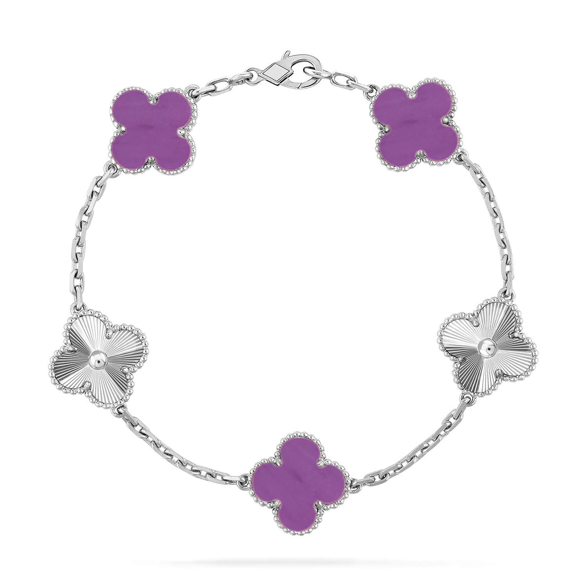 [Sprite Jewelry]New  CLOVER 5 MOTIF VIOLET BRACELET COLLECTION