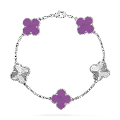 [Sprite Jewelry]New  CLOVER 5 MOTIF VIOLET BRACELET COLLECTION