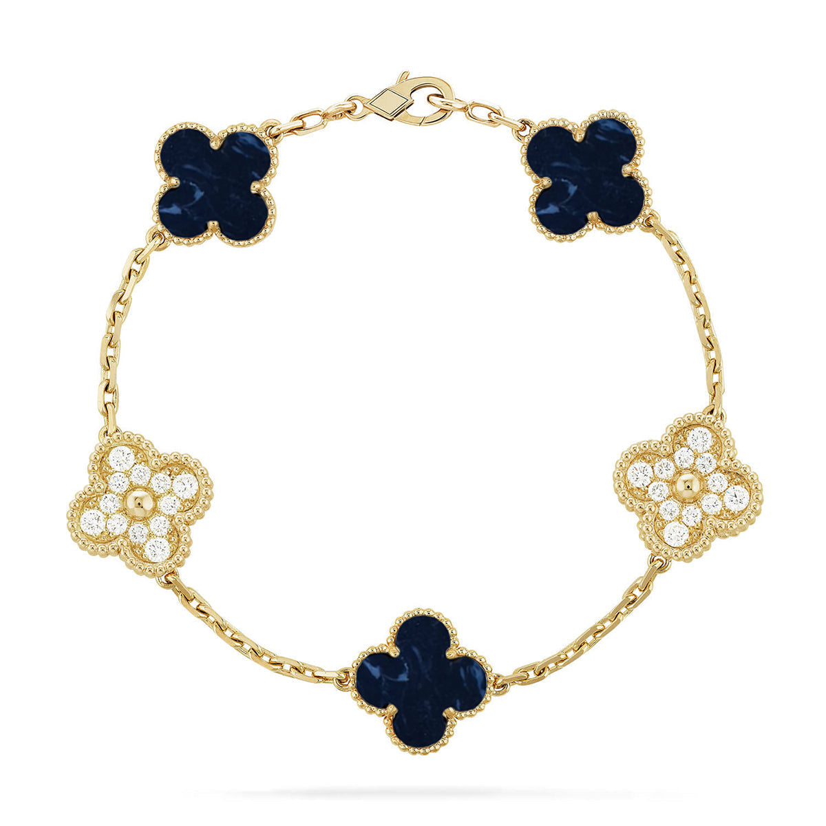 [Sprite Jewelry]New CLOVER 5 MOTIF PIETERSITE BRACELET COLLECTION