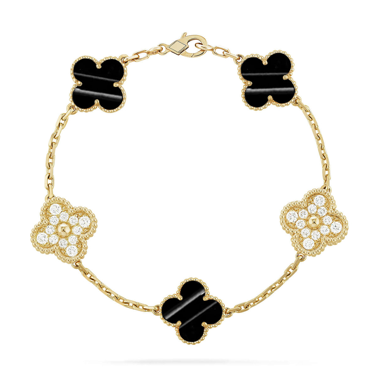 [Sprite Jewelry]New  CLOVER 5 MOTIF PULSAR STONE BRACELET COLLECTION