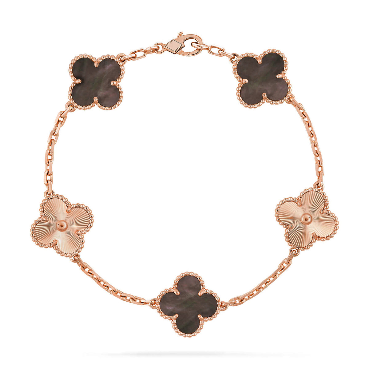 [Sprite Jewelry]New CLOVER 5 MOTIF GRAY MOP BRACELET COLLECTION