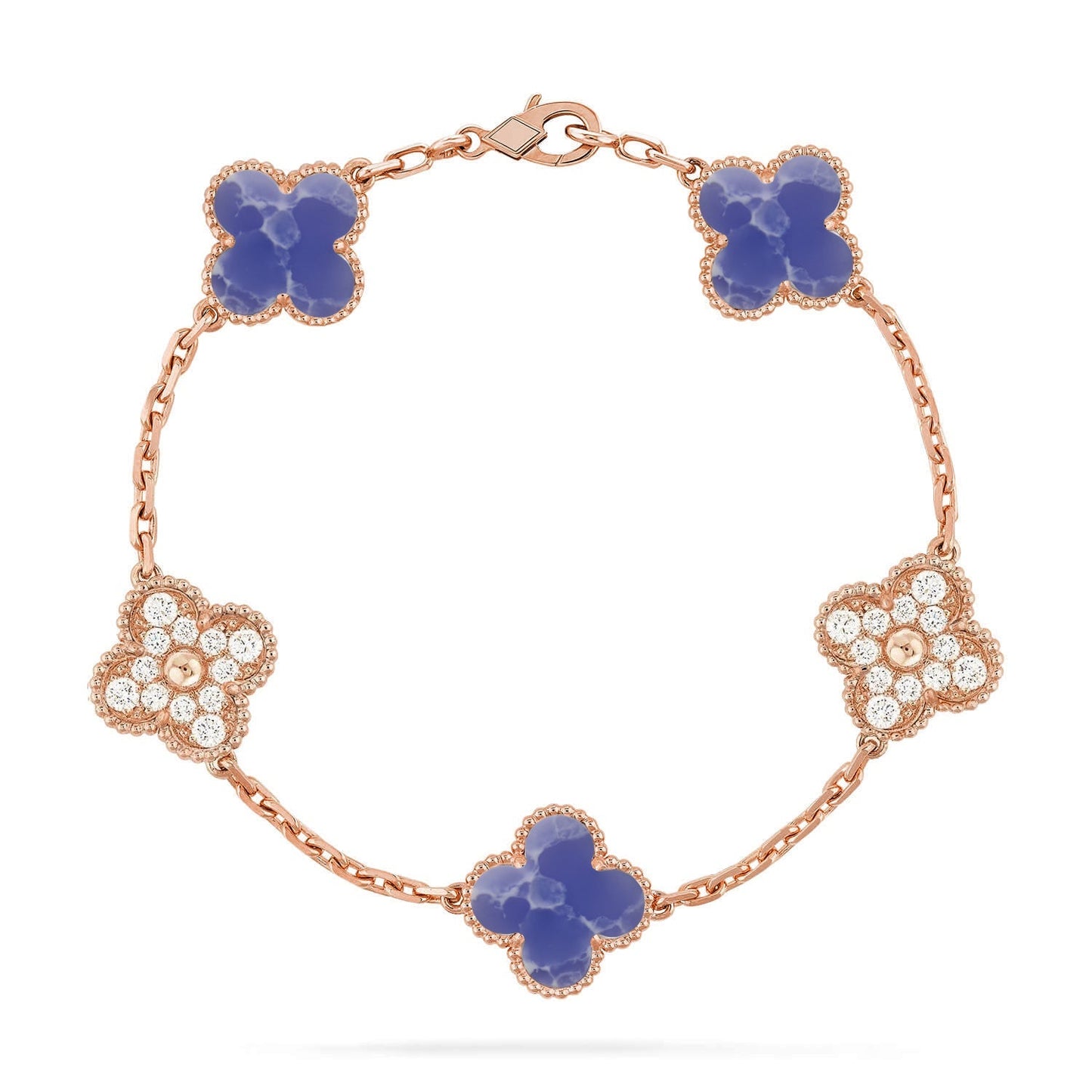 [Sprite Jewelry]New CLOVER 5 MOTIF BLUE VEINS BRACELET COLLECTION