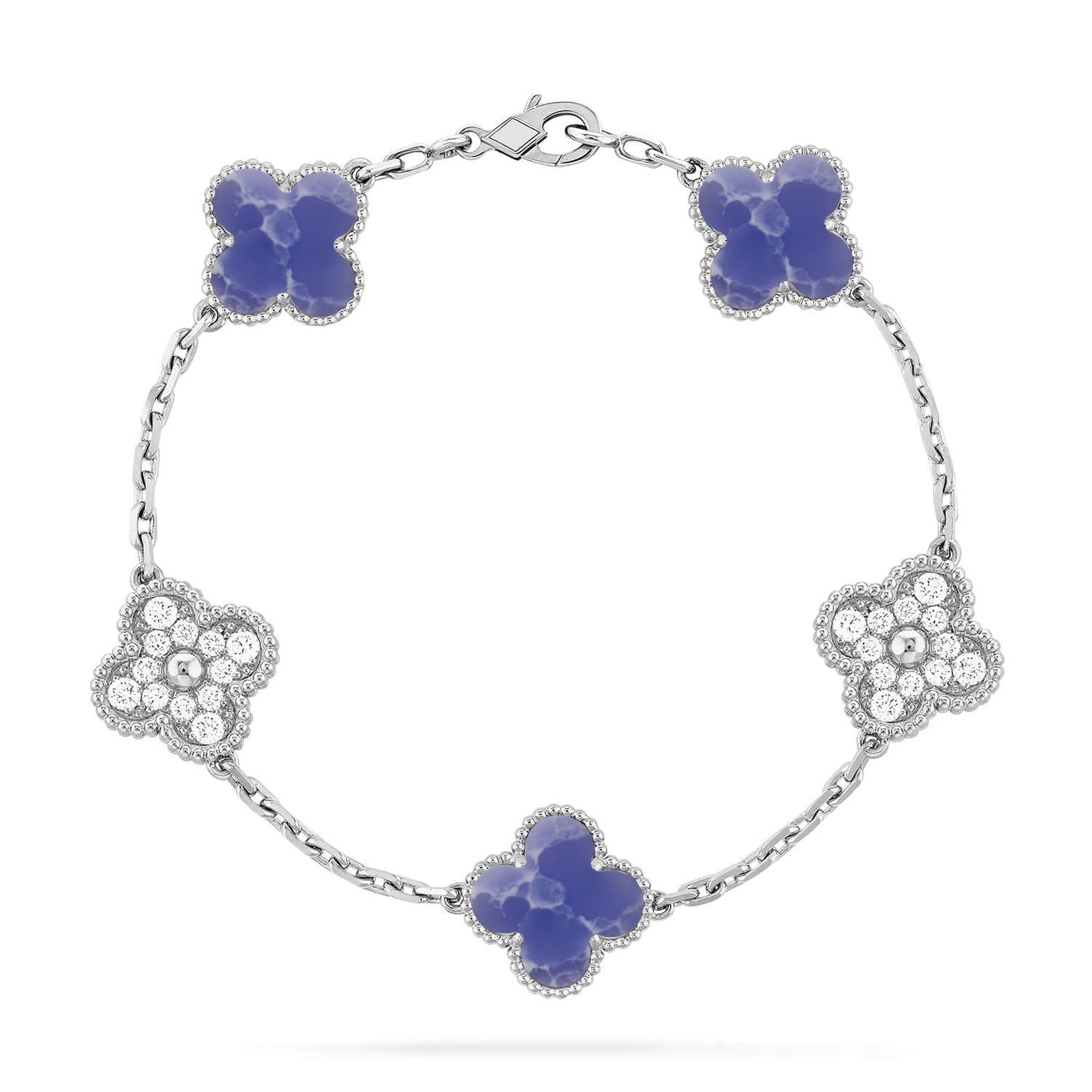 [Sprite Jewelry]New CLOVER 5 MOTIF BLUE VEINS BRACELET COLLECTION