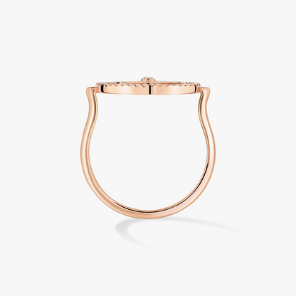 [Sprite Jewelry]LUCKY MOVE PINK GOLD DIAMOND RING
