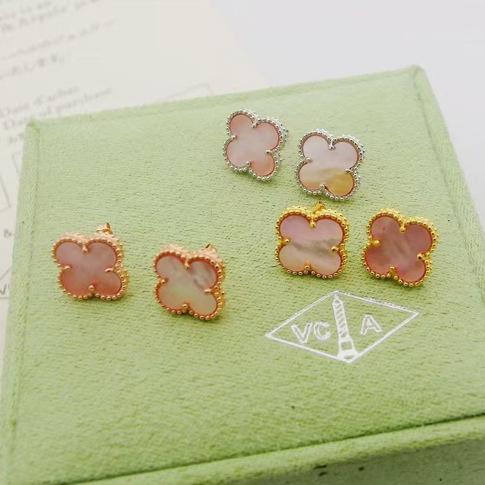 [Sprite Jewelry]Clover Mini Pink Earrings