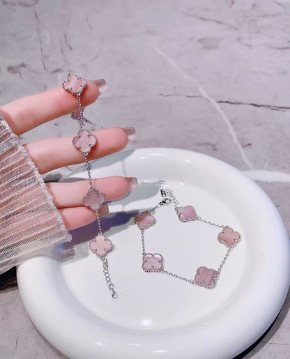 [Sprite Jewelry]Light Pink Braided Bracelet