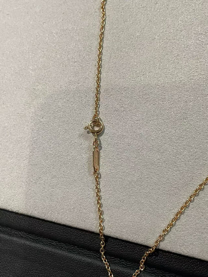 [Sprite Jewelry]T House Diamond-Studded Knot Necklace