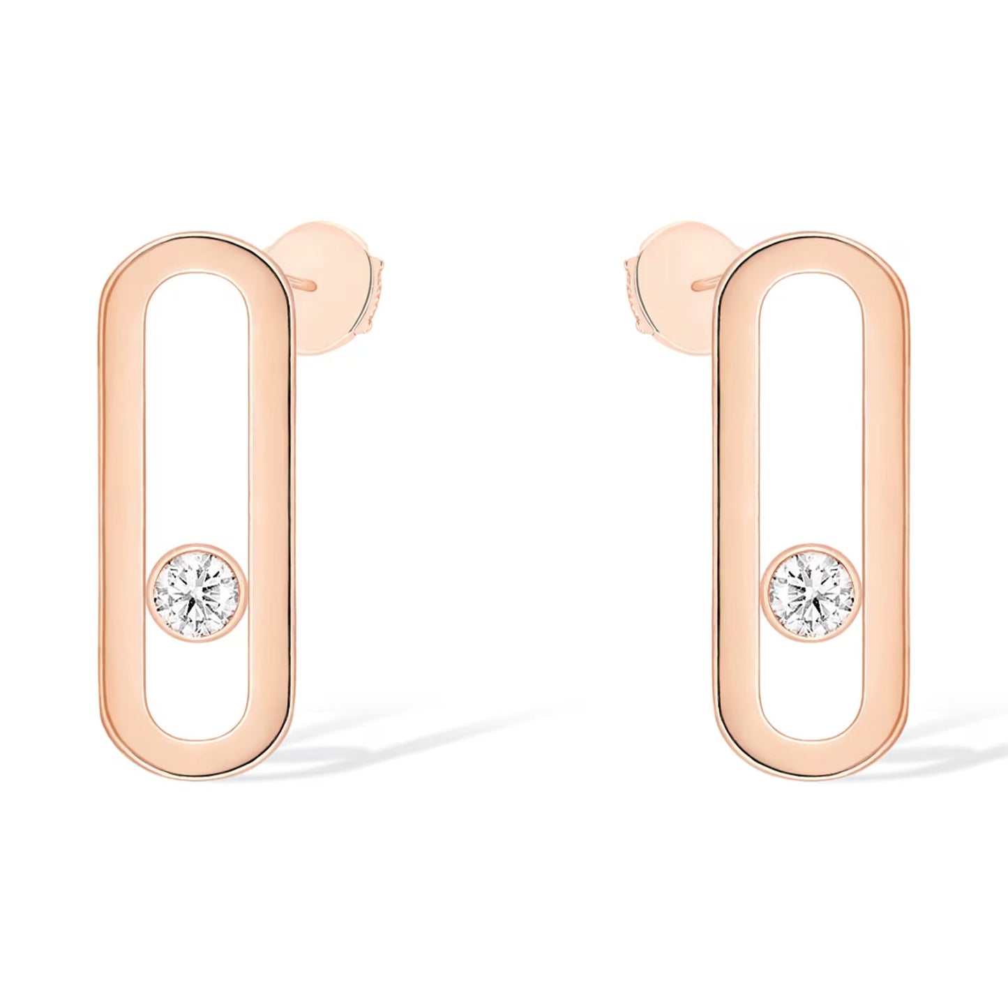 [Sprite Jewelry]MOVE UNO SMALL 1 DIAMOND EARRINGS
