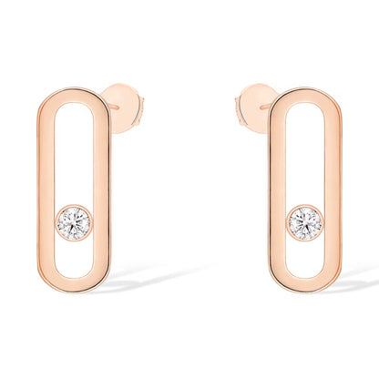[Sprite Jewelry]MOVE UNO SMALL 1 DIAMOND EARRINGS