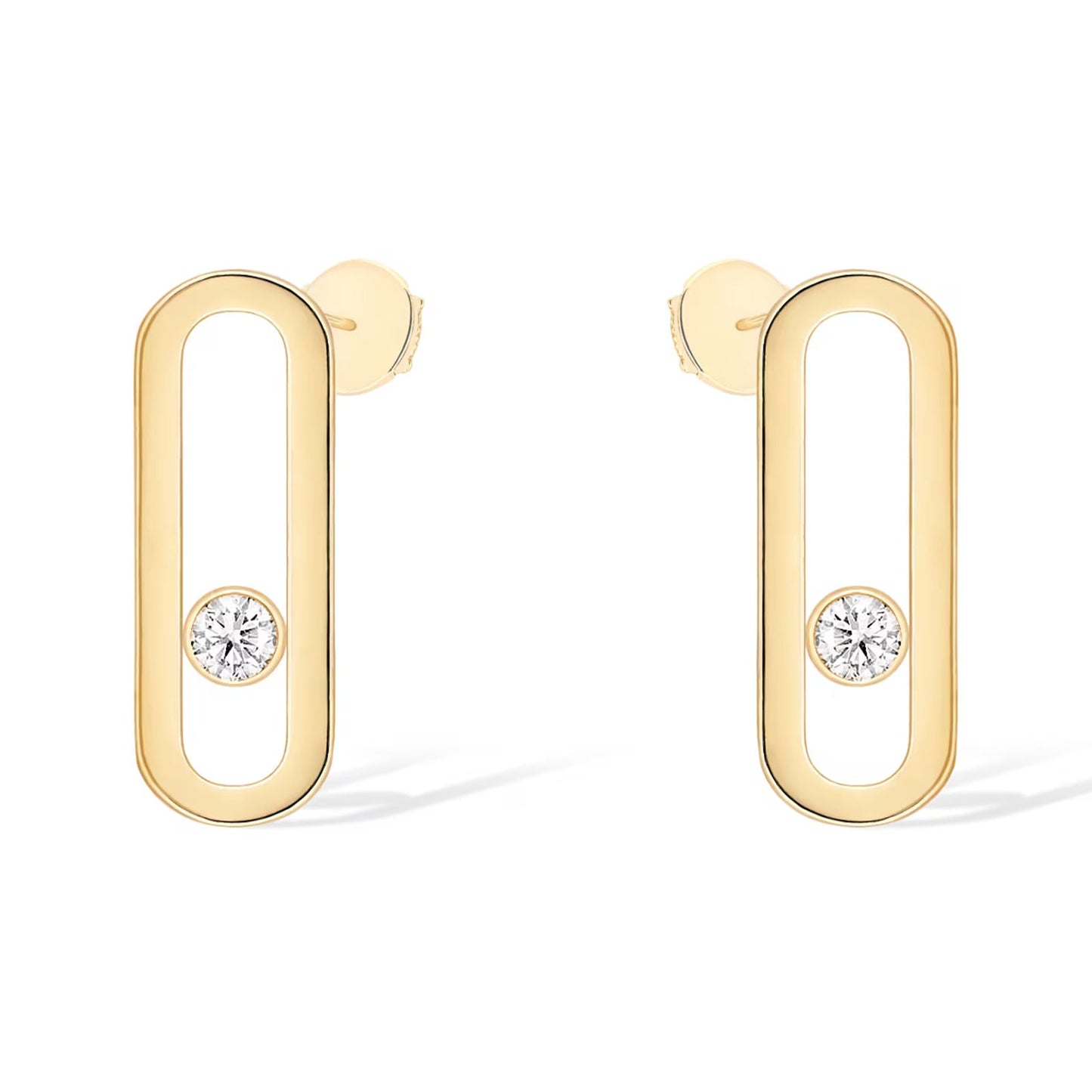 [Sprite Jewelry]MOVE UNO SMALL 1 DIAMOND EARRINGS
