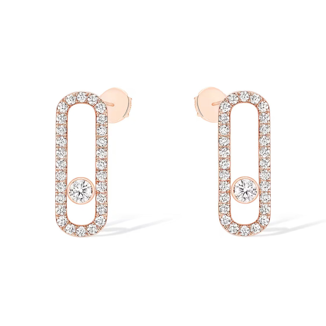 [Sprite Jewelry]MOVE UNO STUD DIAMOND PAVED EARRINGS