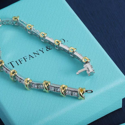 [Sprite Jewelry]Classic Gold and Diamond Bracelet